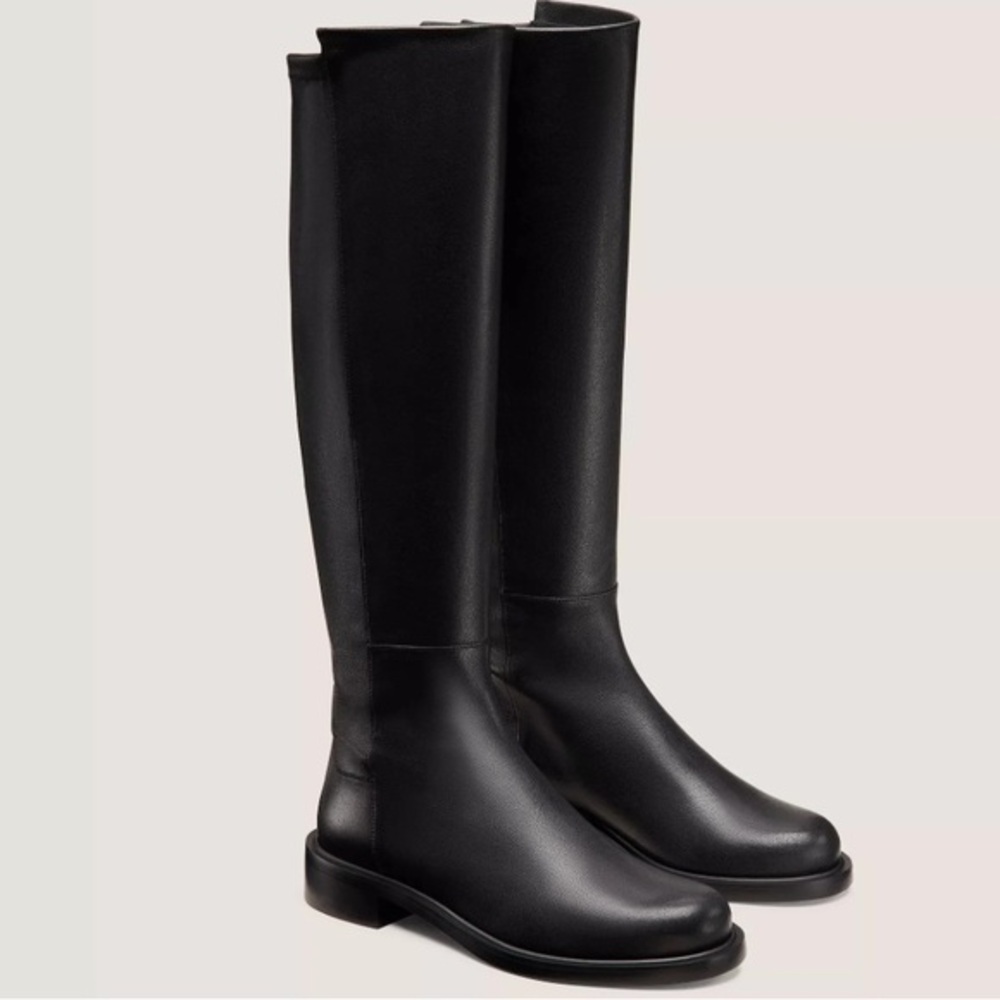 $850 Stuart Weitzman Black Gisele 5050 Suede knee high Boots size 7